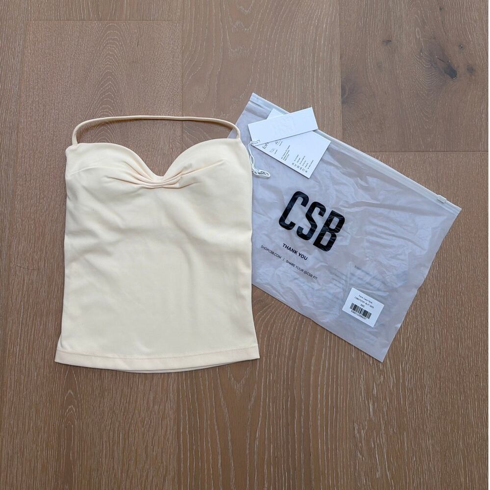 CSB Form Halter Tank Top Cara Size XXS Lemon